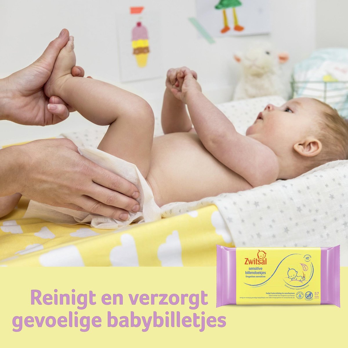 Zwitsal Billendoekjes Babydoekjes Sensitive Voordeelverpakking - 1368 Stuks