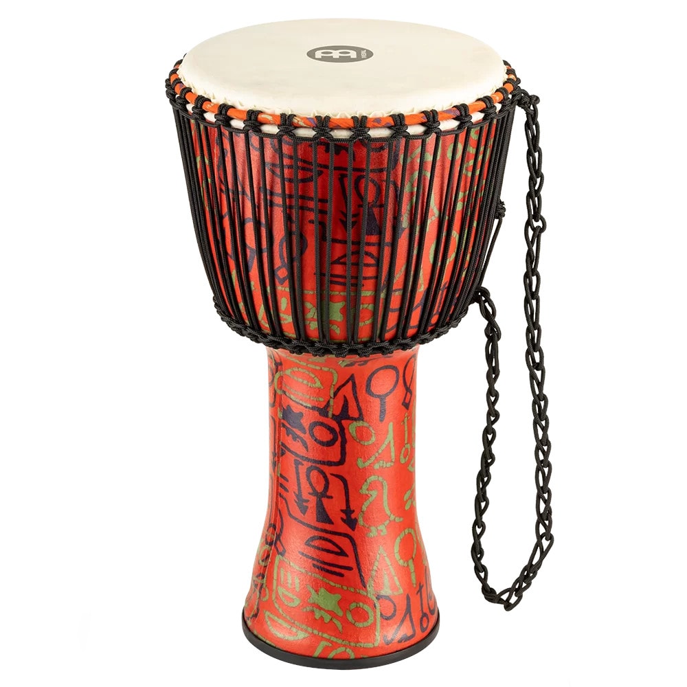 Meinl PADJ1 Rope Tuned Travel Series Pharaoh's Script 12 inch djembe