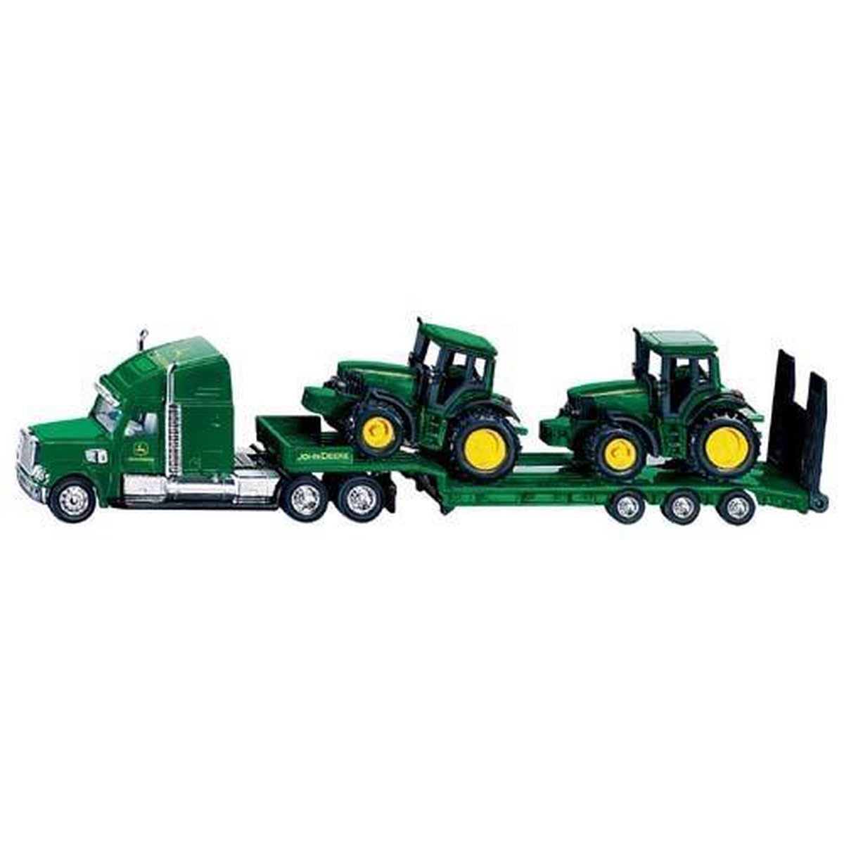 Siku dieplader met John Deere tractor junior 1:87 - Groen