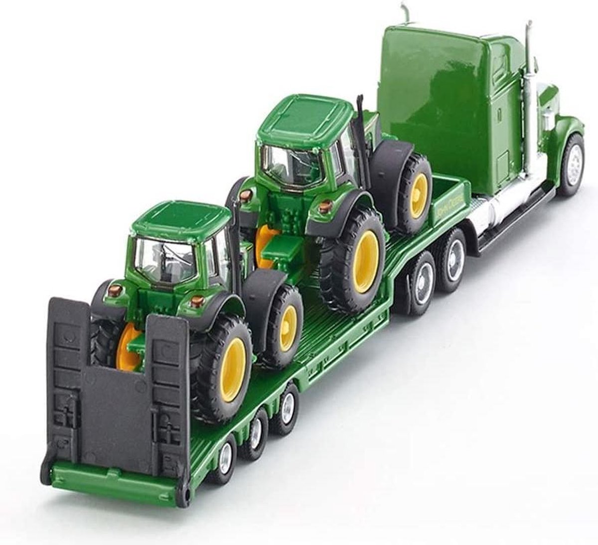 Siku dieplader met John Deere tractor junior 1:87 - Groen