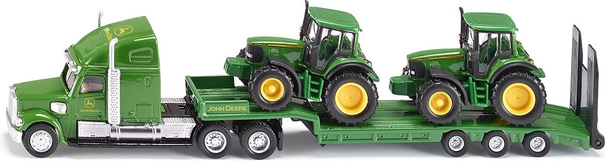 Siku dieplader met John Deere tractor junior 1:87 - Groen