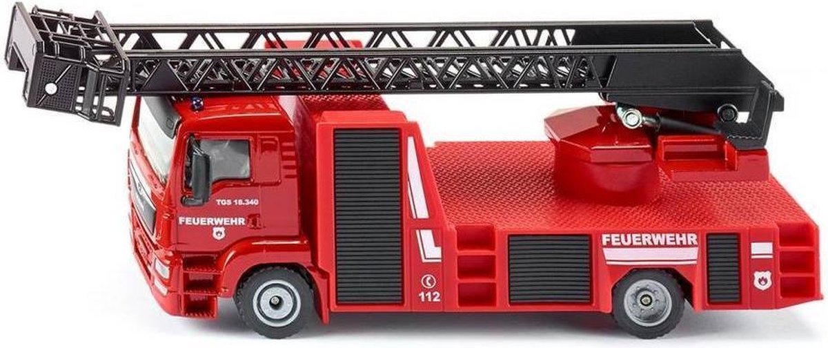 Siku Man brandweerwagen 20 cm kunststof/aluminium (2114) - Rood