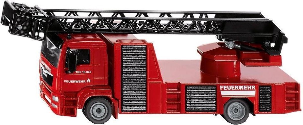 Siku Man brandweerwagen 20 cm kunststof/aluminium (2114) - Rood