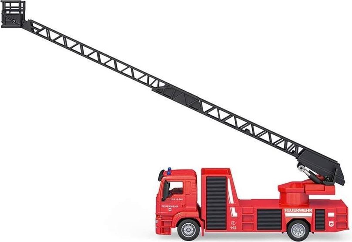 Siku Man brandweerwagen 20 cm kunststof/aluminium (2114) - Rood