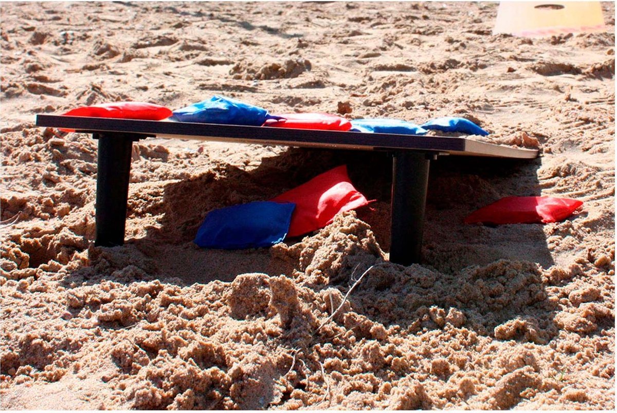 Tactic Classic Bean Bag zakkengooispel 10 delig - Blauw