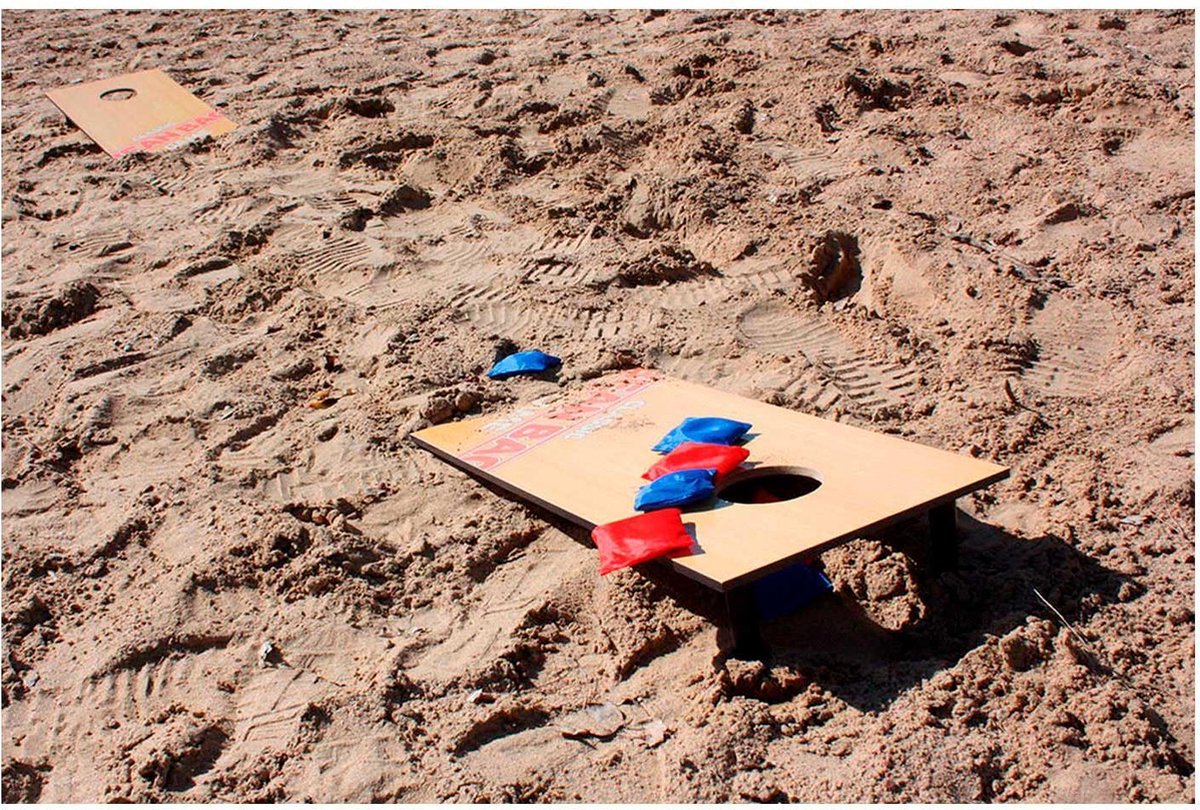 Tactic Classic Bean Bag zakkengooispel 10 delig - Blauw