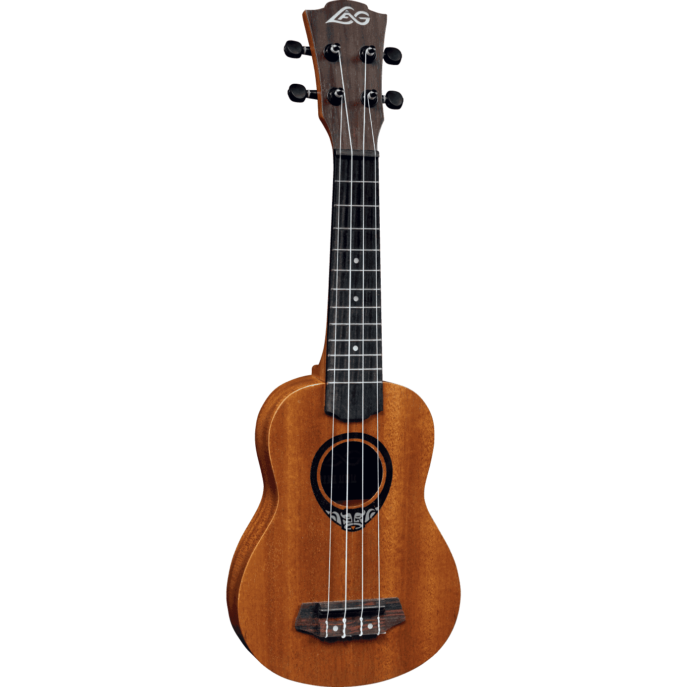 LAG Guitars Tiki Uku 110 TKU110S thinline sopraan ukelele met gigbag