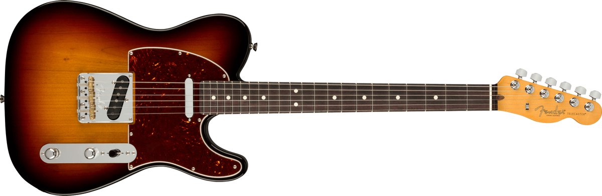 Fender American Professional II Telecaster RW 3-Color Sunburst elektrische gitaar met koffer