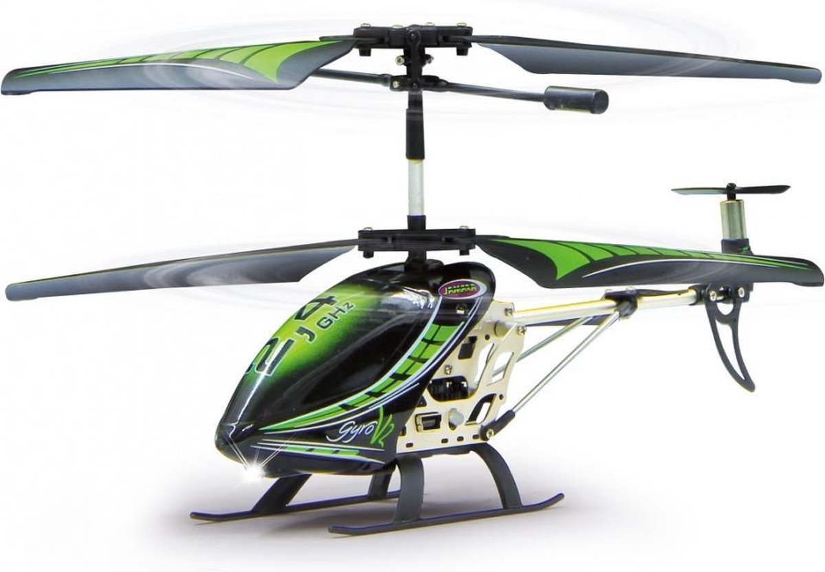 Jamara RC Gyro V2 helikopter jongens 2,4GHz 23 cm - Groen