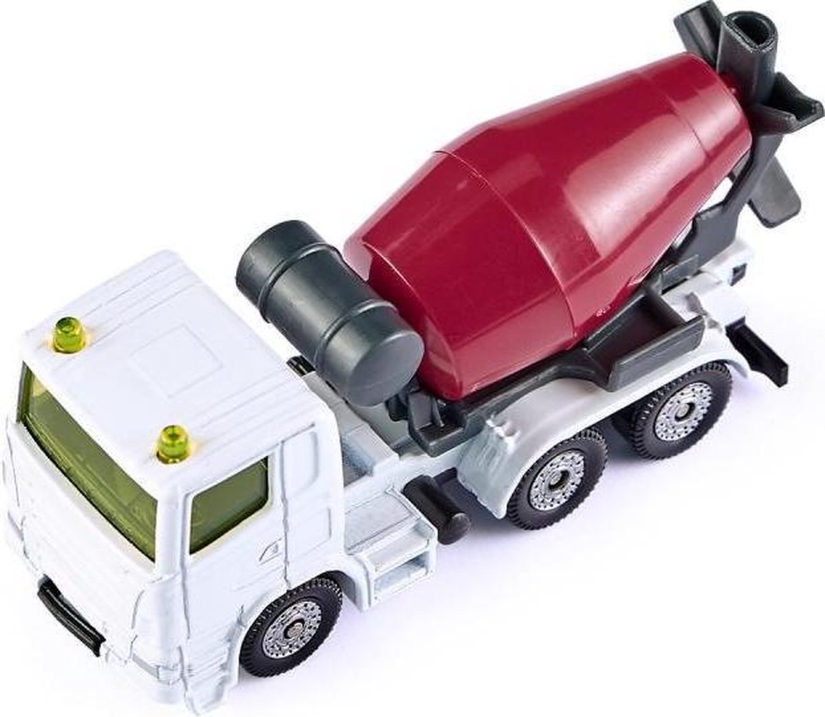 Siku betonwagen en kieper 20 cm staal wit/ 2 delig (1692) - Rood