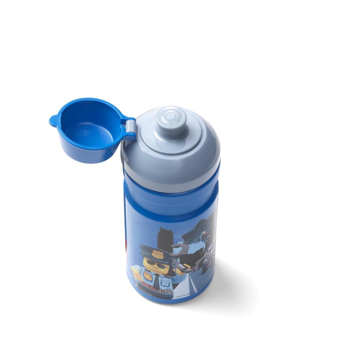 Lego lunchset City jongens 17 x 13,5 cm pp/ 2 delig - Grijs