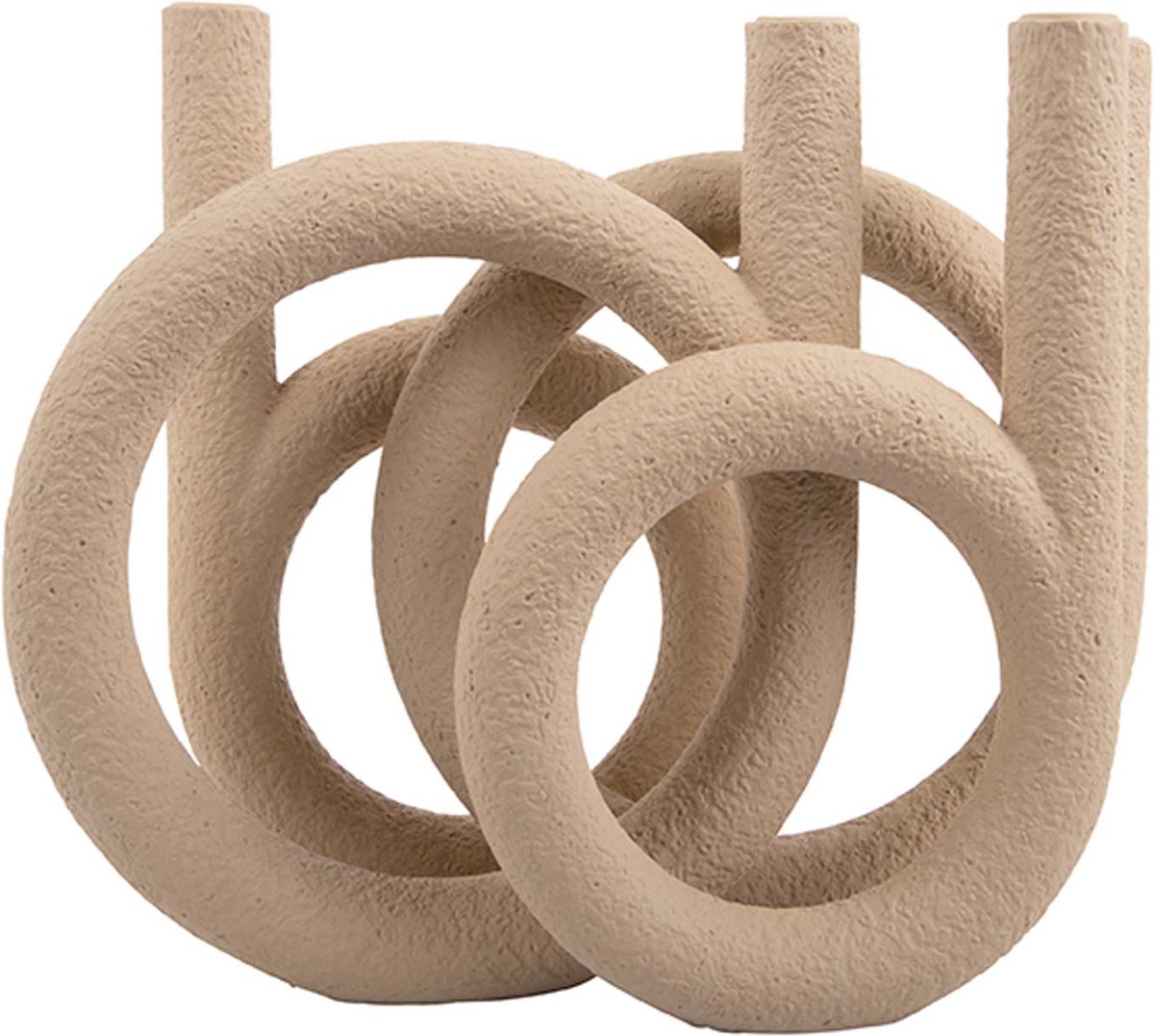 Pt , Kandelaar Rings - Zand - Beige