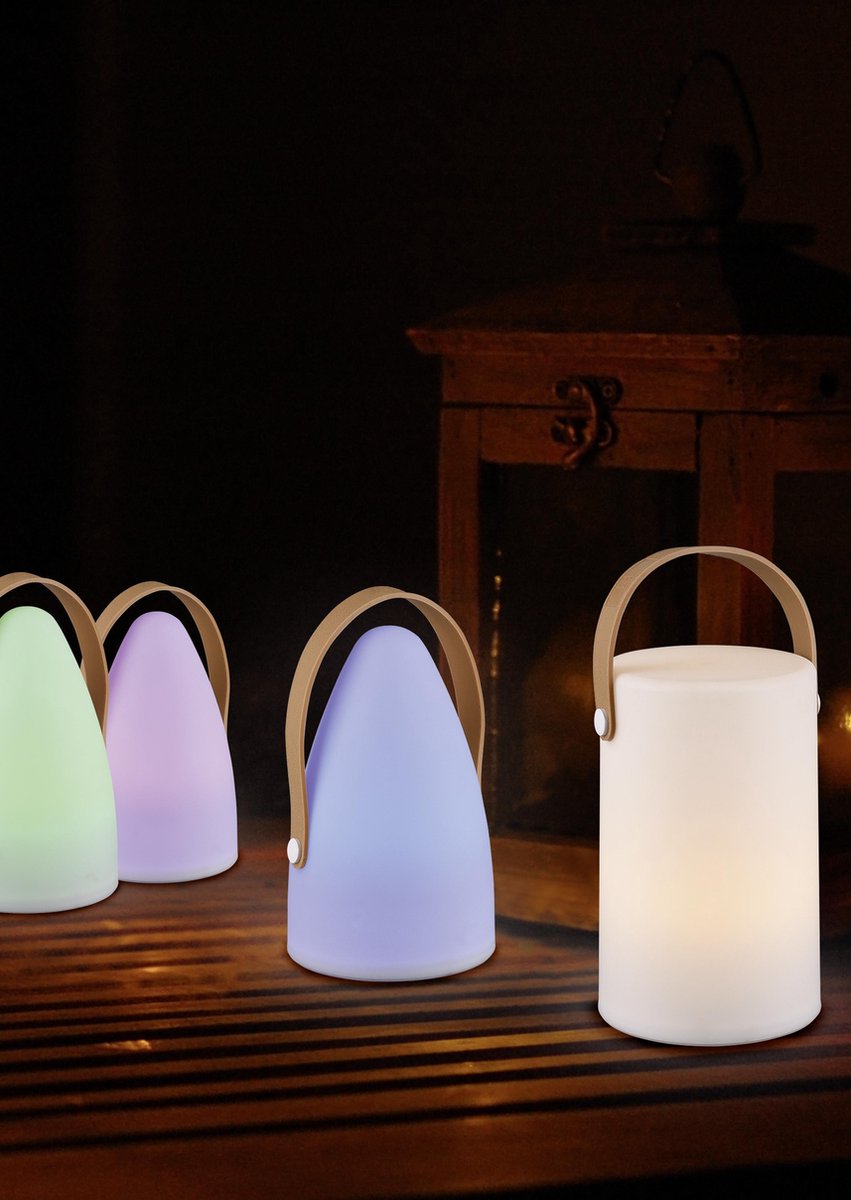 Reality Trio Leuchten Tafellamp Aruba Led RGB- - Wit