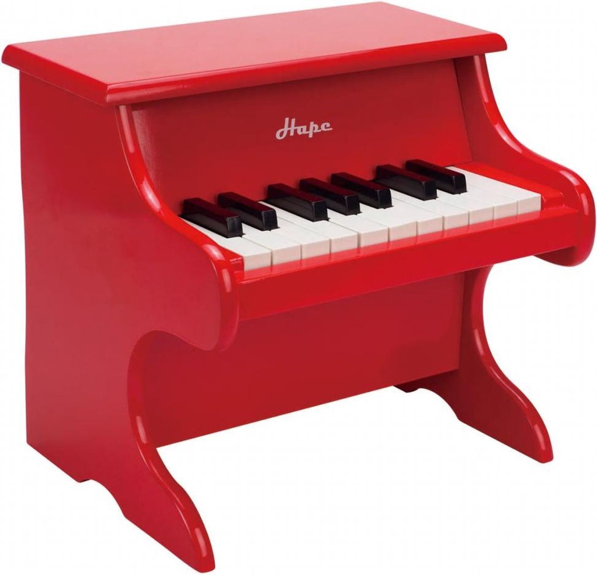 Hape houten piano 18 toetsen - Rood