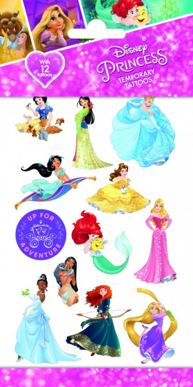 Disney kindertattoos Princess junior papier 12 stuks
