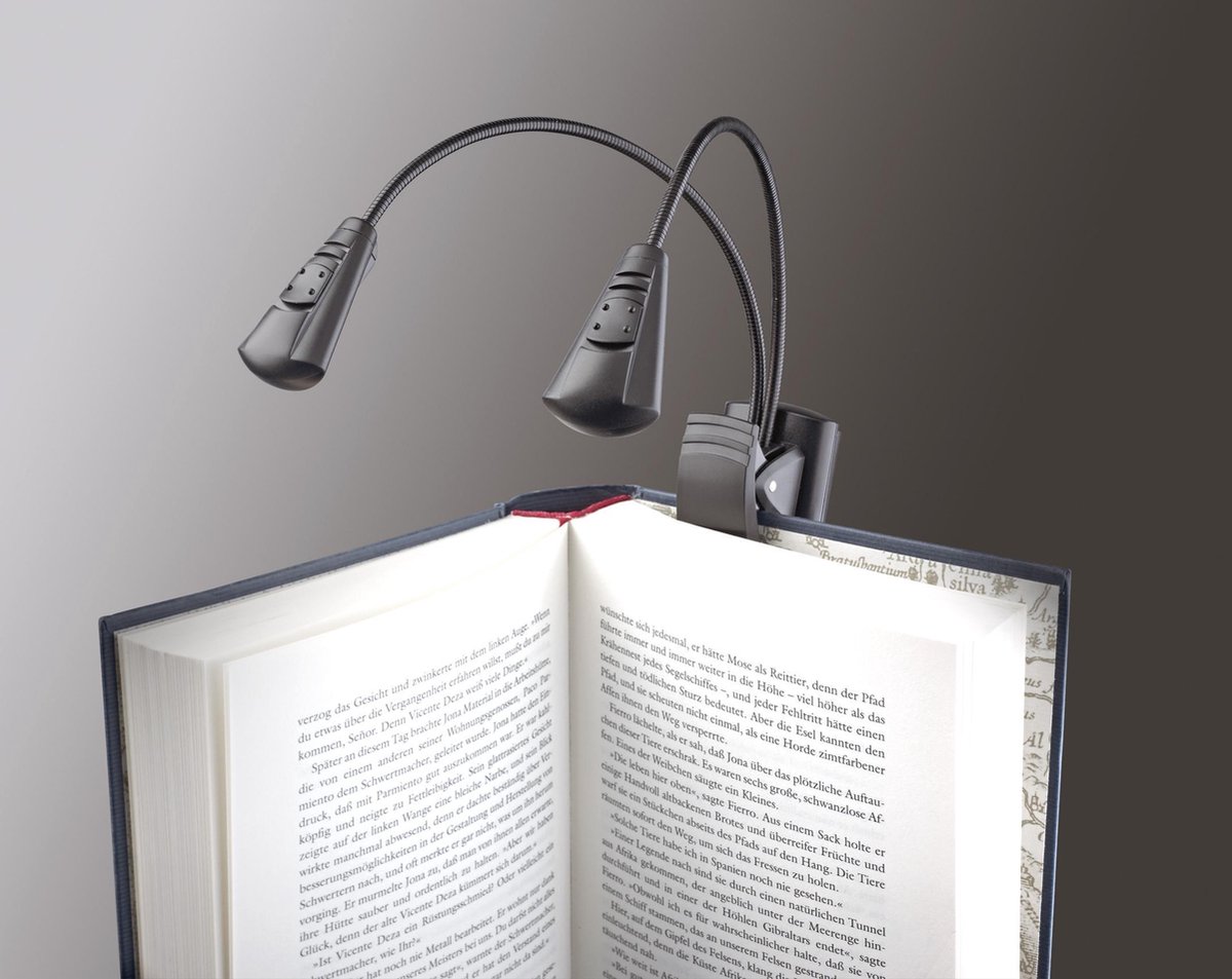 Konig & Meyer 12243 FlexLight lessenaarlamp met dubbele LED arm