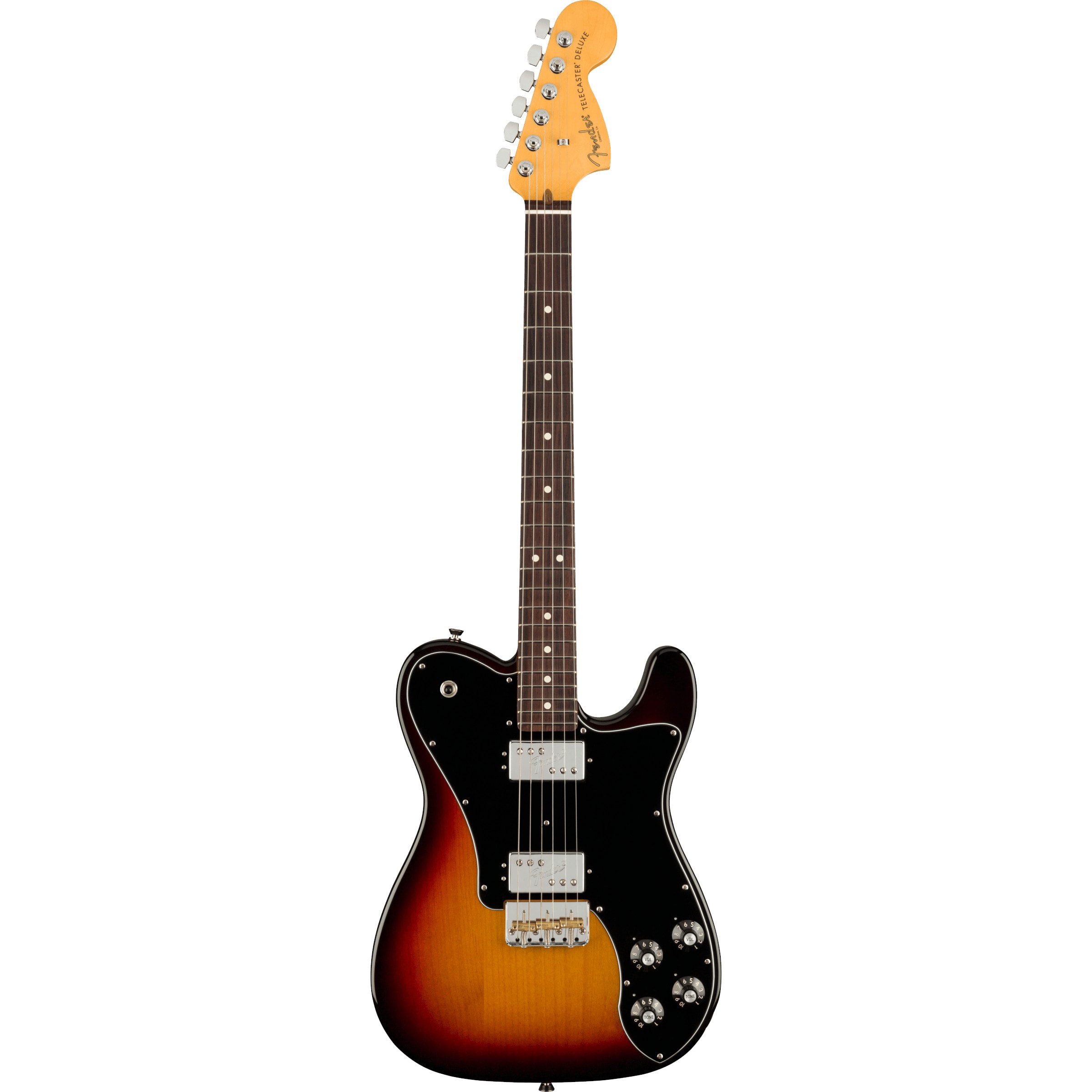 Fender American Professional II Telecaster Deluxe 3-Color Sunburst RW elektrische gitaar met koffer