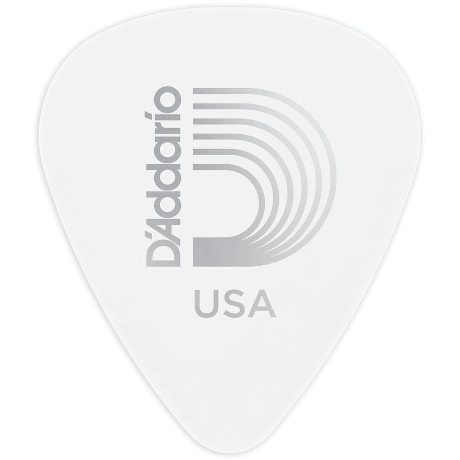 D'Addario 1CWH6-10 celluloid plectra white 10 pack heavy