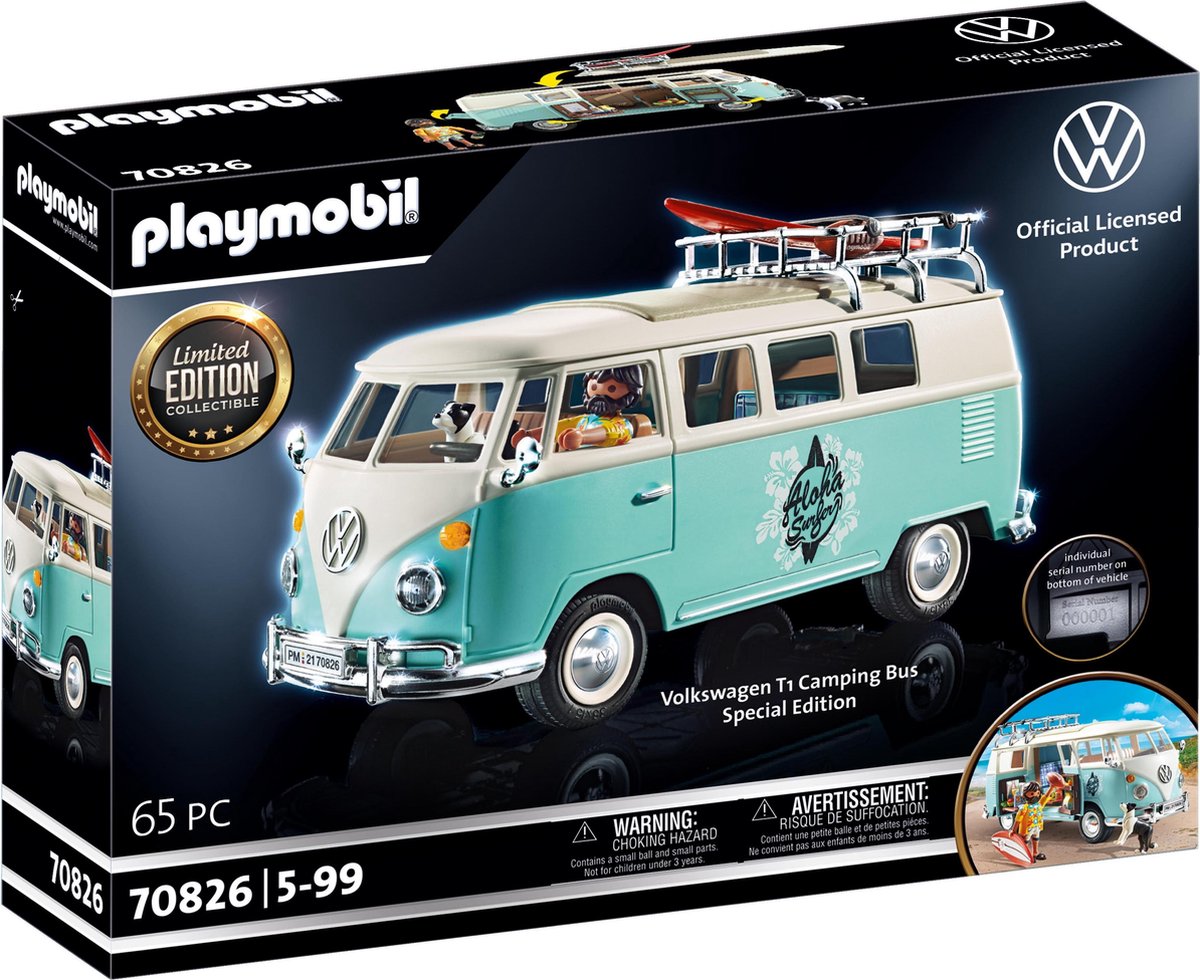 Playmobil 70826 Volkswagen T1 Campingbus Special Edition - Blauw