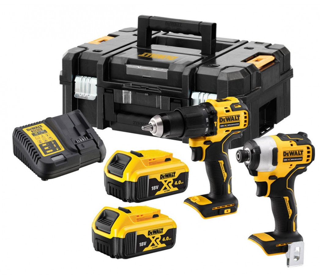 DeWalt DCK2062M2T-QW Comboset 18V 4,0Ah Li-Ion - DCD709 Accuklopboormachine + DCF809 Slagschroevendraaier