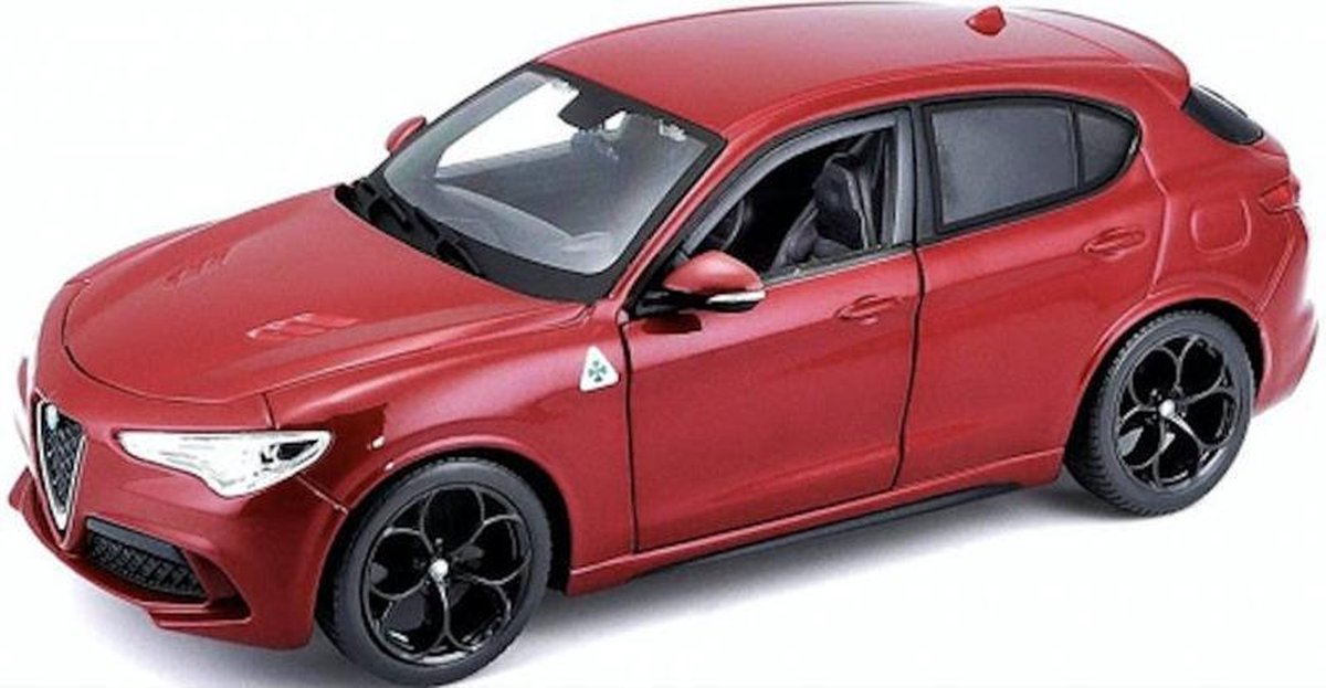 Bburago schaalmodel Alfa Romeo Stelvio 1:24 - Rood