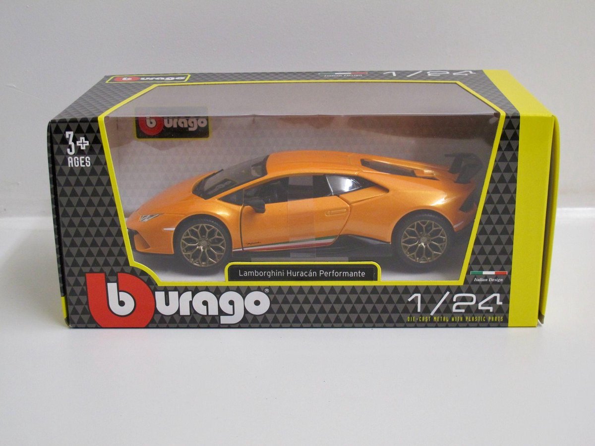 Bburago schaalmodel Lamborghini Huracan 1:24 - Oranje