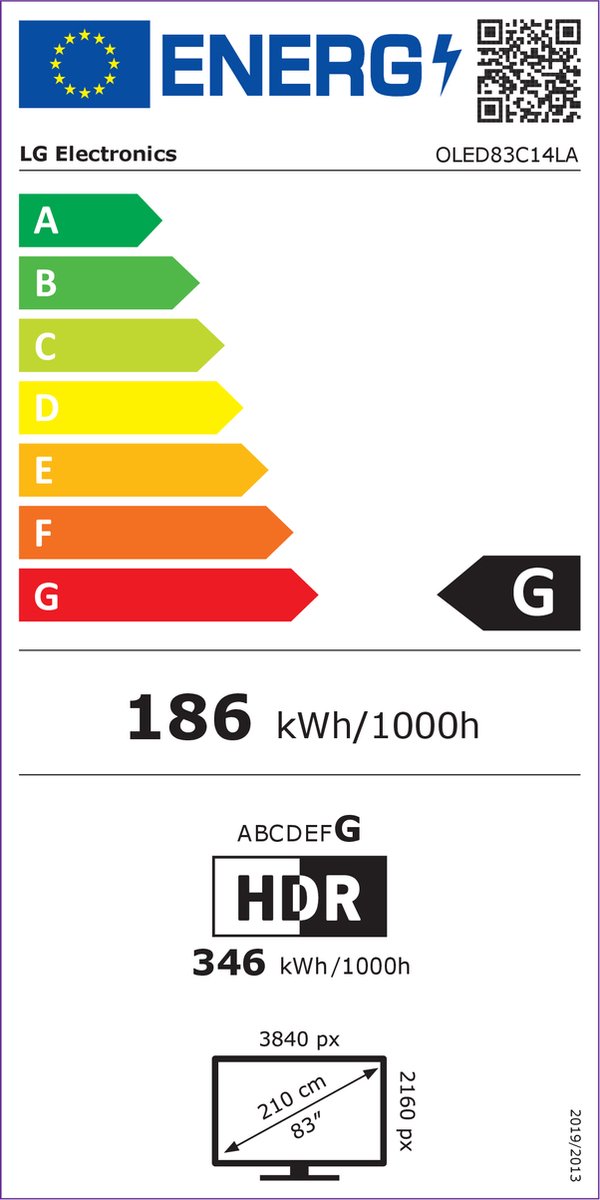 LG OLED83C14LA (2021) - Zwart