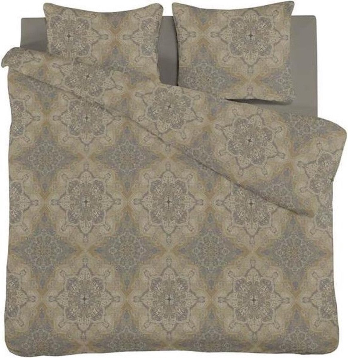 Huismerk Premium Dekbedovertrek Satijn All-Over - 240 x 220 cm - Bruin