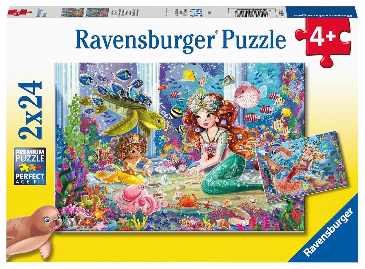 Ravensburger Puzzel Betoverende Zeemeermin 2x24 Stukjes