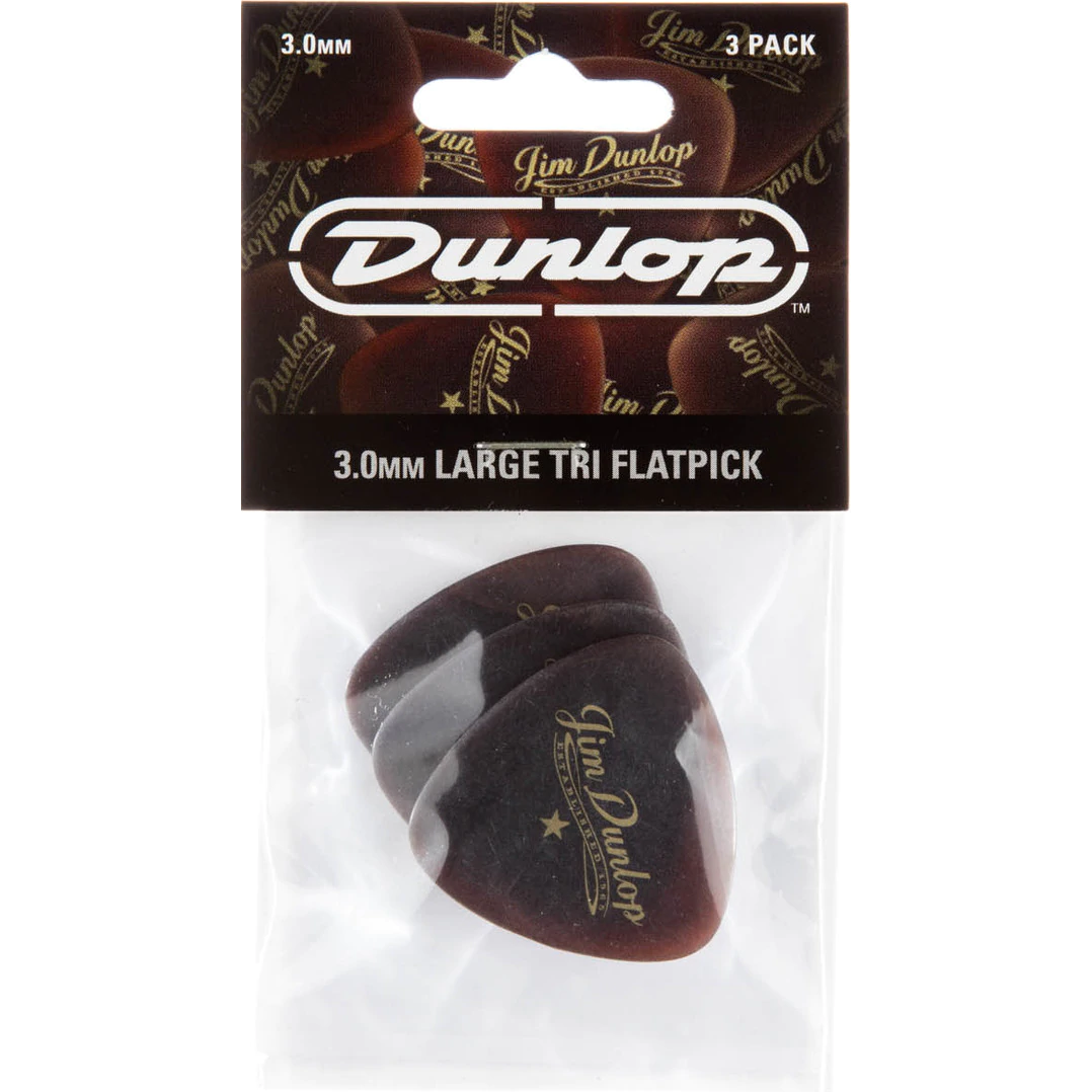 Dunlop Americana Large Triangle 3.0mm plectrumset 3 stuks