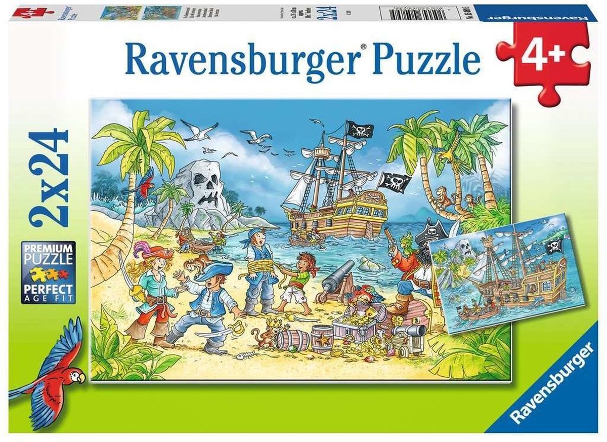 Ravensburger Puzzel Avontureneiland 2x24 Stukjes