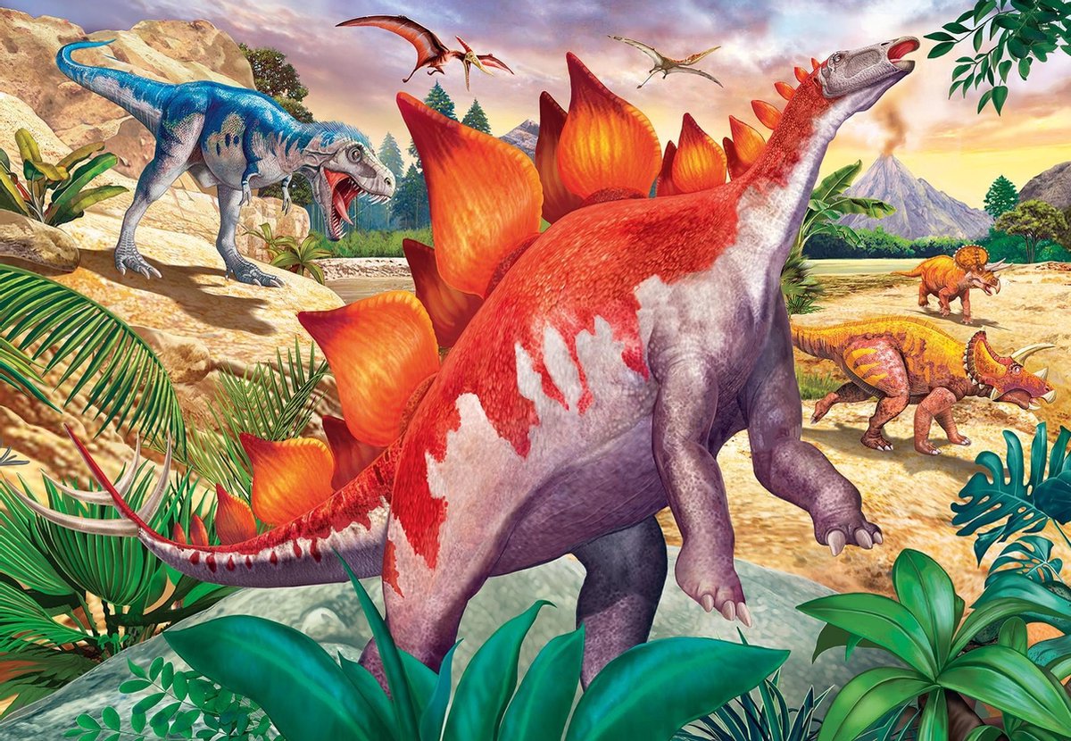 Ravensburger Puzzel Wilde Oertijddieren Dino 2x24 Stukjes