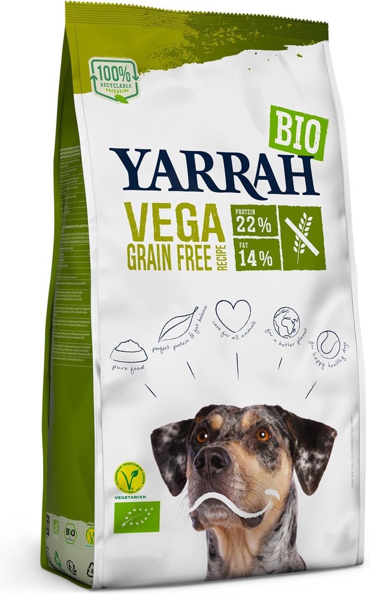 Yarrah Biologisch Vega Graanvrij - Hondenvoer - 2 kg