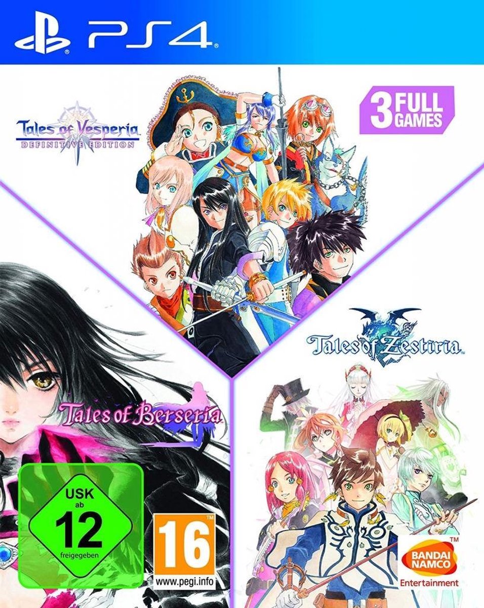 Namco Tales of Zestiria + Tales of Berseria + Tales of Vesperia Definitive Edition