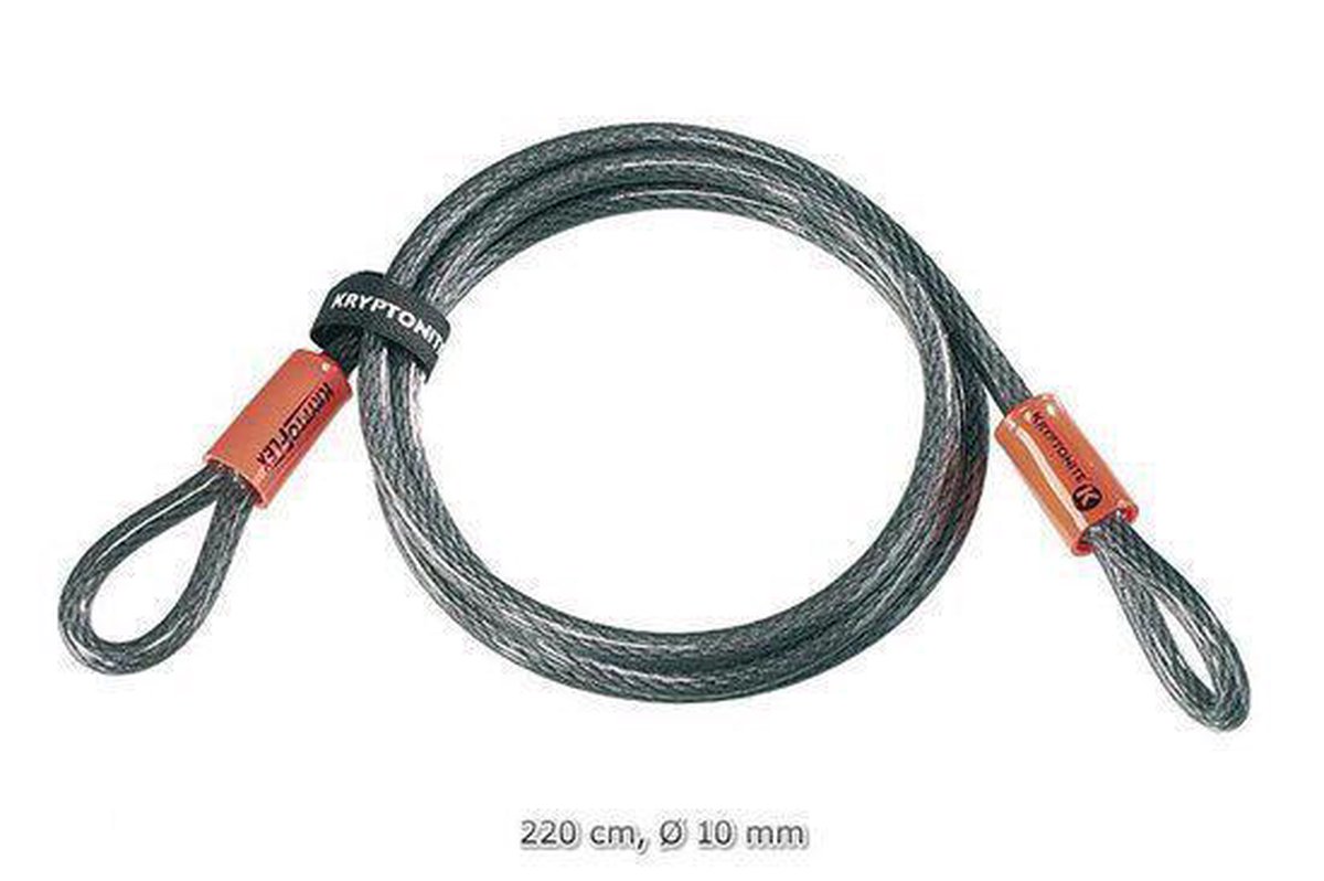Kryptonite kabelslot KryptoFlex 930 cm staal zilver - Silver