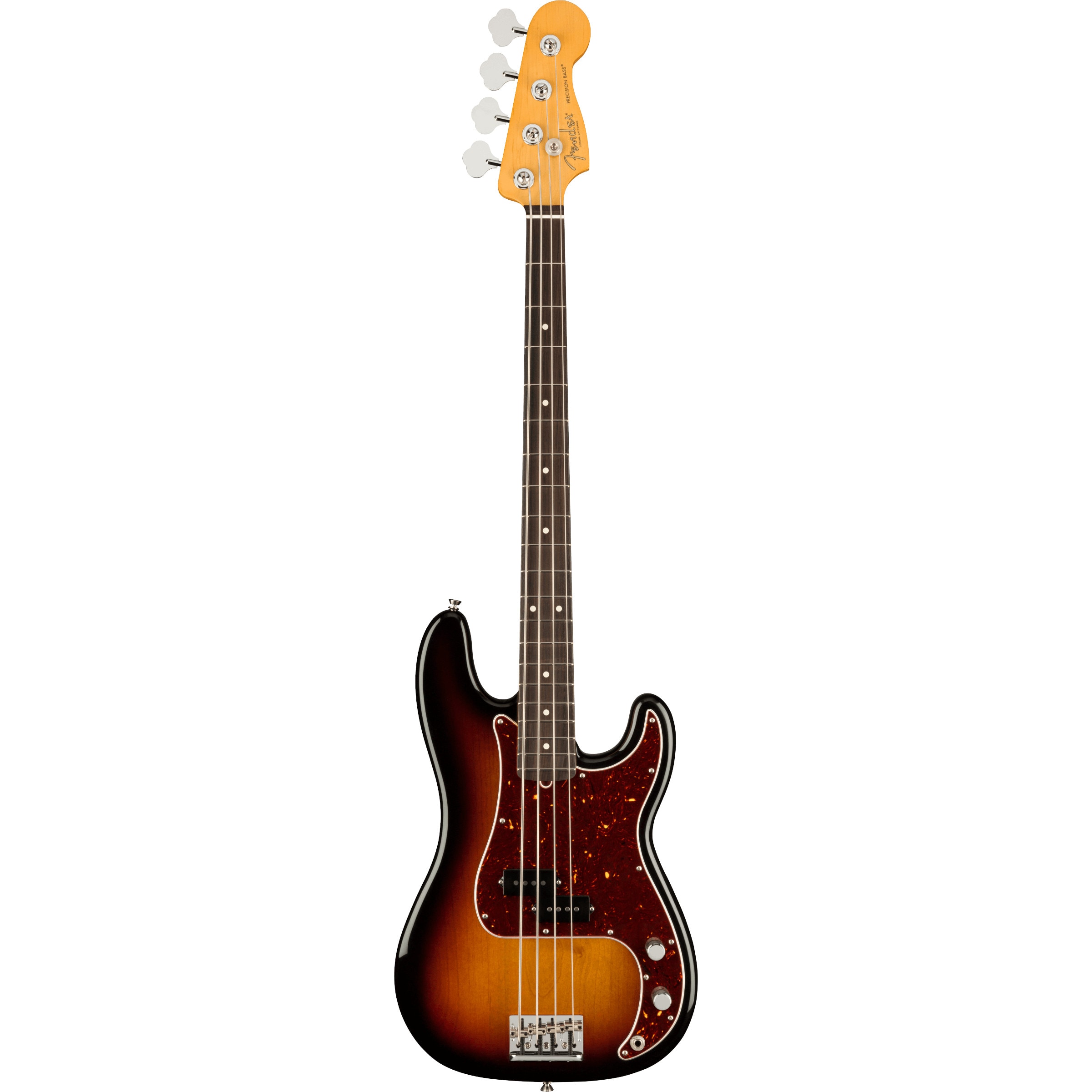 Fender American Professional II Precision Bass RW 3-Color Sunburst elektrische basgitaar met koffer