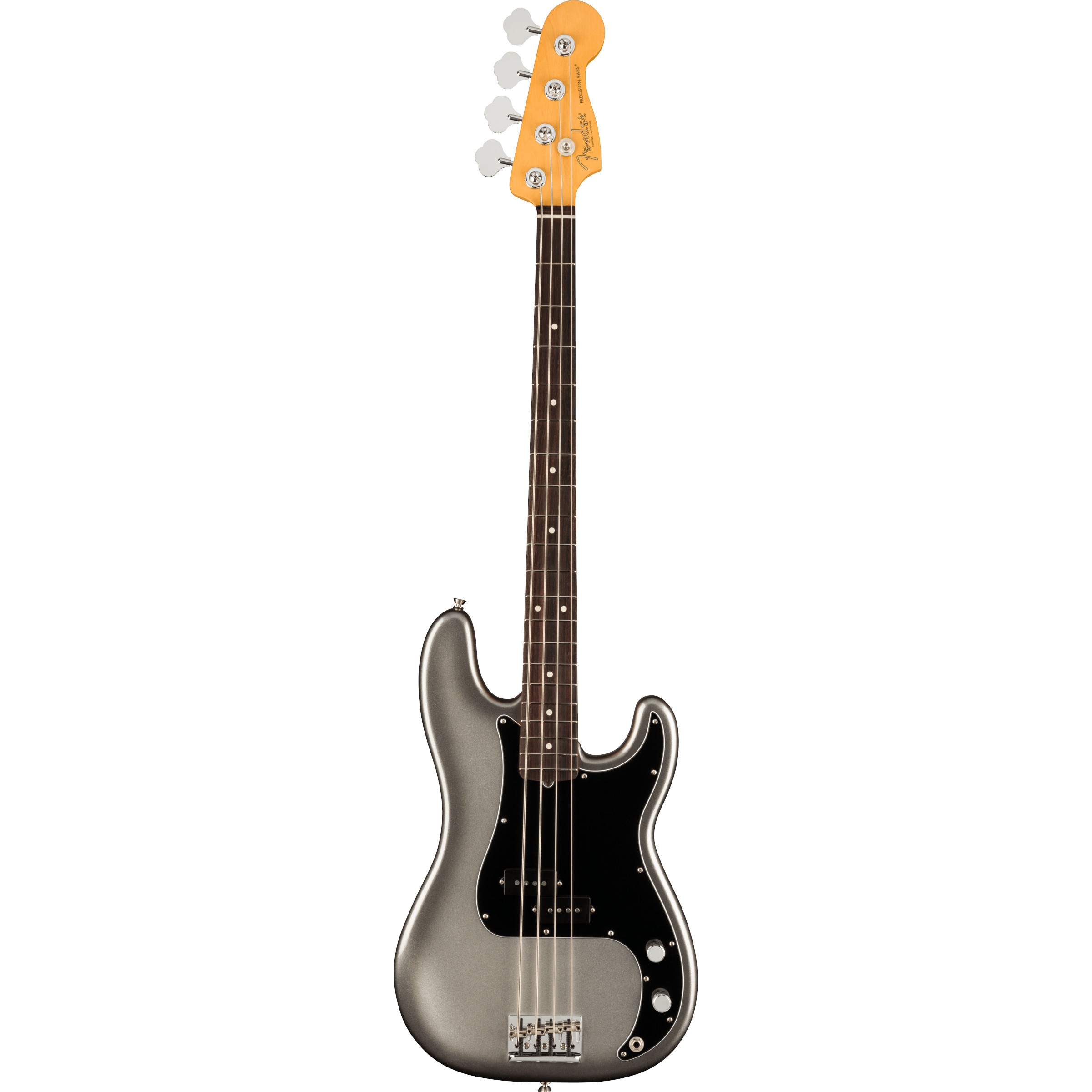 Fender American Professional II Precision Bass RW Mercury elektrische basgitaar met koffer