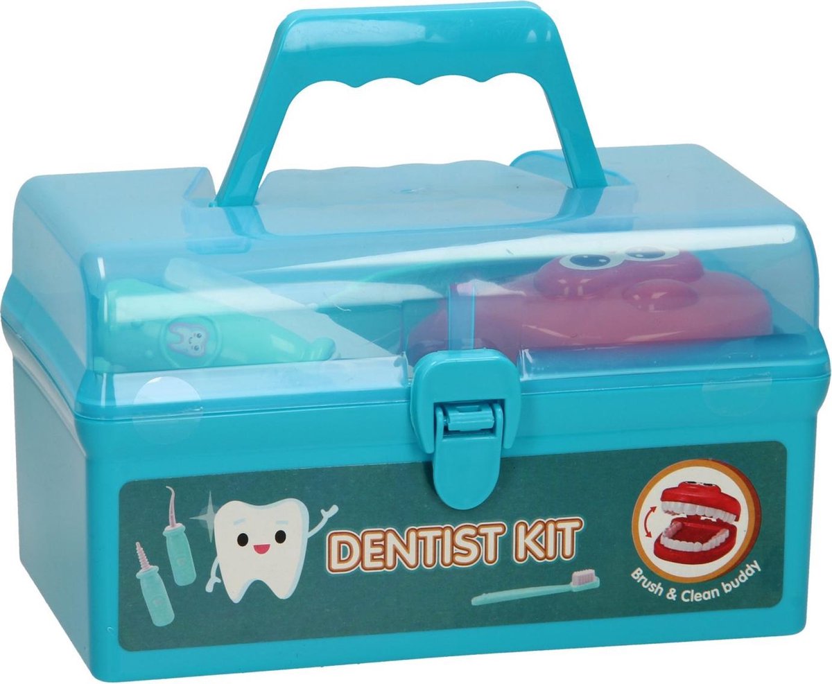 Johntoy tandarts speelset in koffer 10 delig - Blauw
