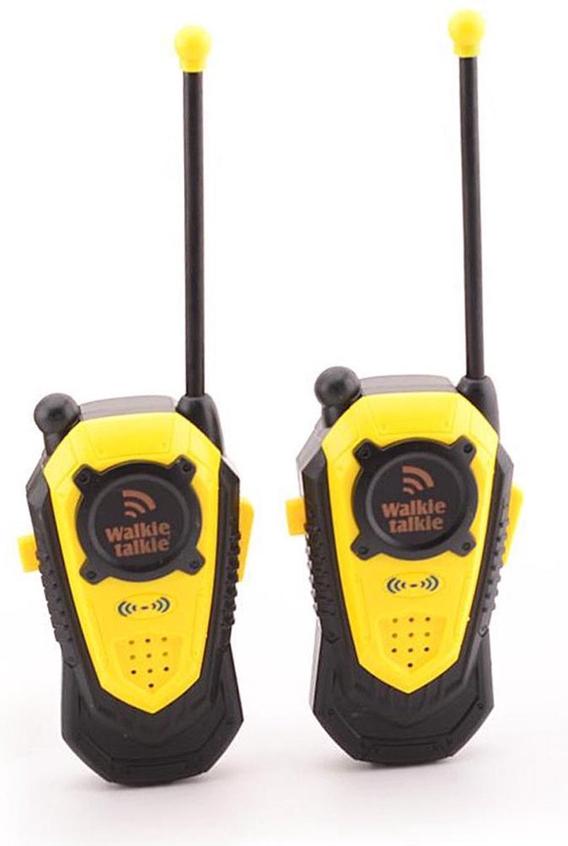 Johntoy walkie talkie set Science Explorer 2 delig 80 mtr - Geel