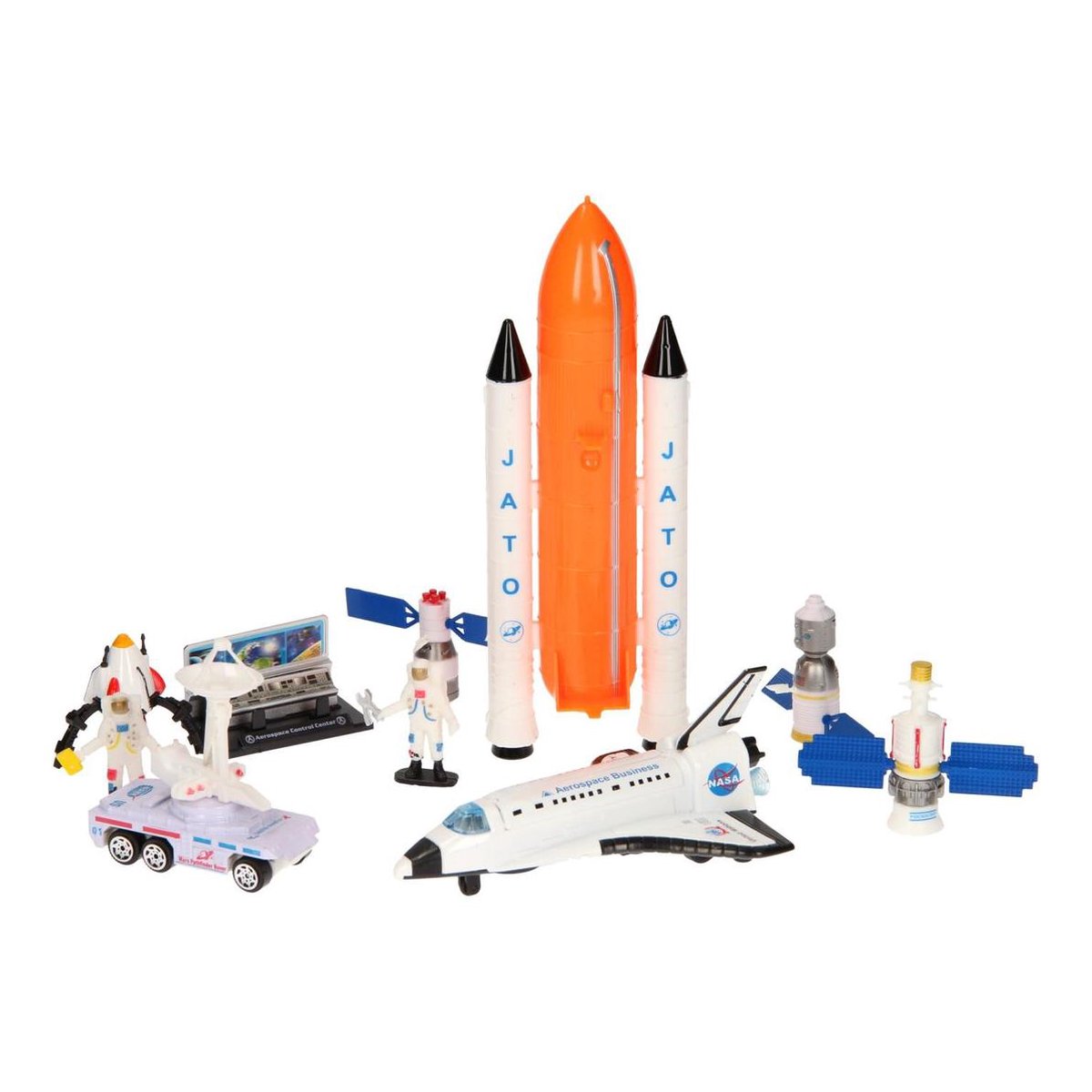 Johntoy speelset Space Shuttle 10 delig - Wit