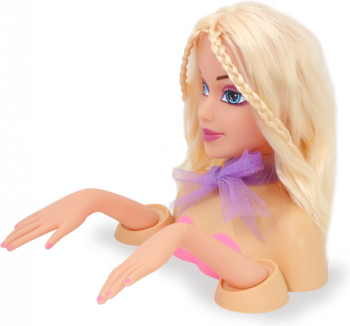 Jamara kaphoofd prinses Bella meisjes 24,5 cm 8 delig - Roze