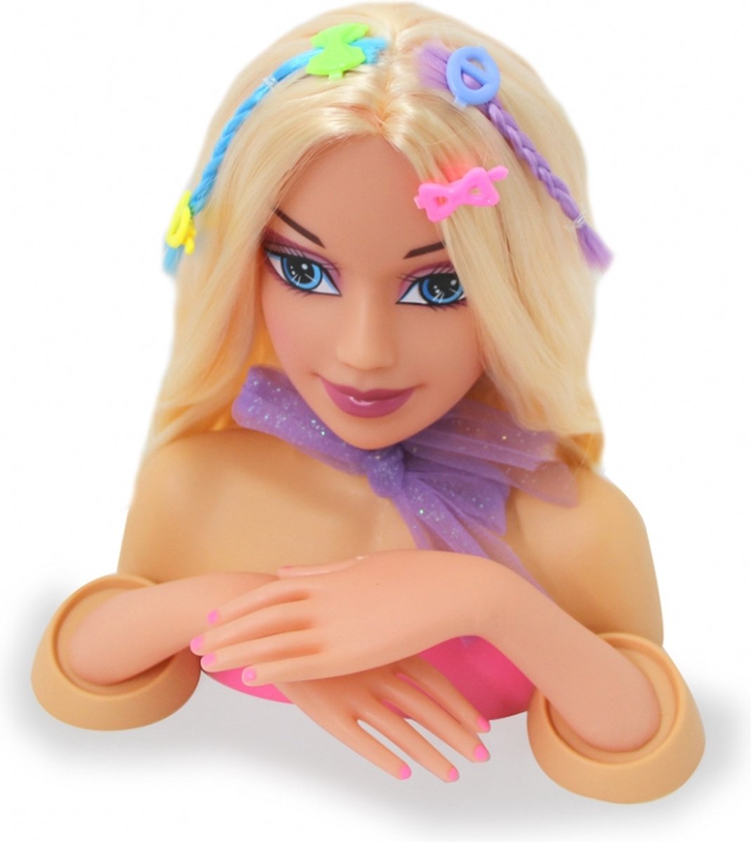 Jamara kaphoofd prinses Bella meisjes 24,5 cm 8 delig - Roze