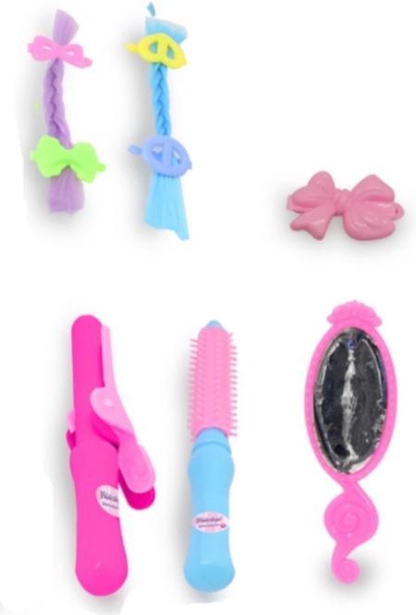 Jamara kaphoofd prinses Bella meisjes 24,5 cm 8 delig - Roze