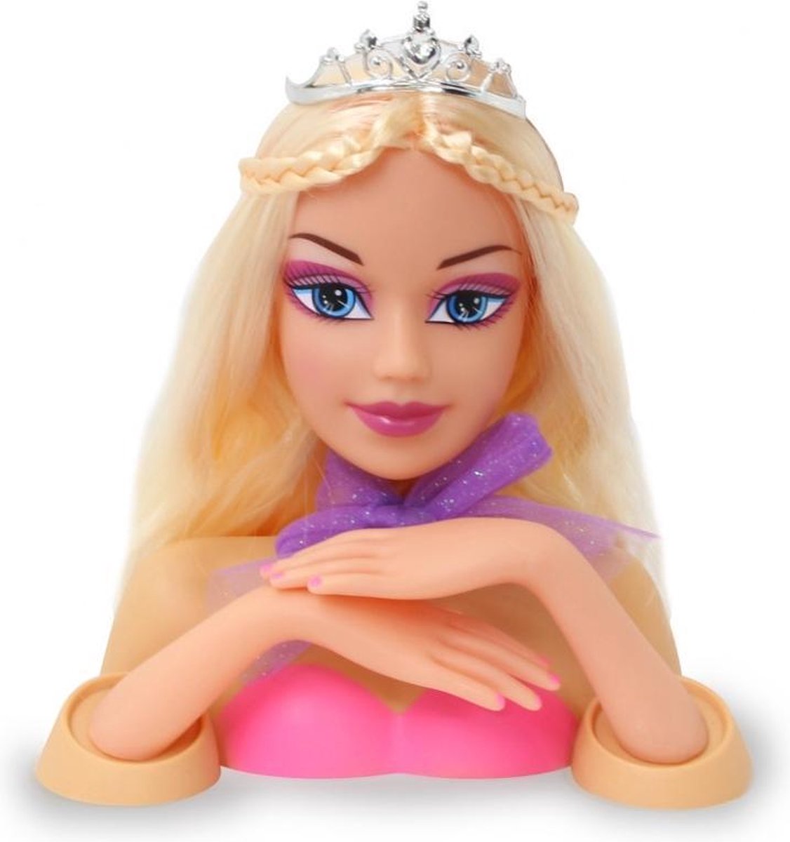 Jamara kaphoofd prinses Bella meisjes 24,5 cm 8 delig - Roze