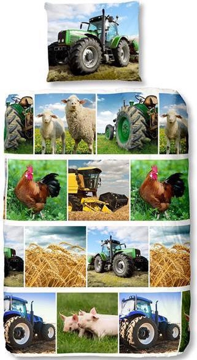 Good Morning dekbedovertrek Agri junior 140 x 220 cm katoen