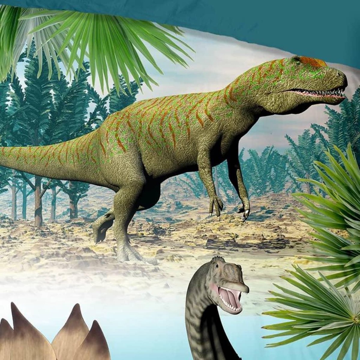 Good Morning dekbedovertrek Dino junior 140 x 220 cm katoen