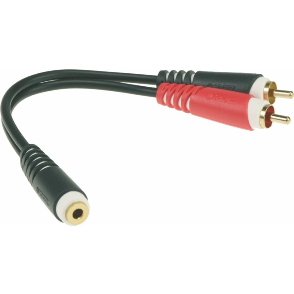 Klotz AYS-6 Y-adapter 3.5mm stereo female - 2x RCA male 0.2m