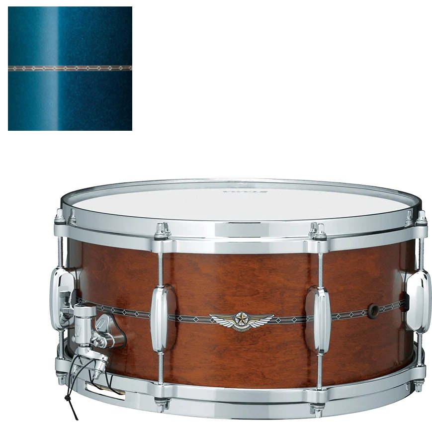 TAMA Star TMS1465S-SBM Satin Blue Metallic Maple 14 x 6.5 inch snaredrum