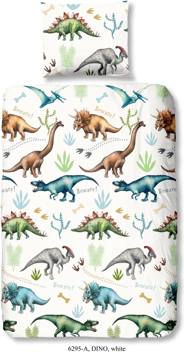 Good Morning dekbedovertrek jr. 120 x 150 cm katoen - Wit