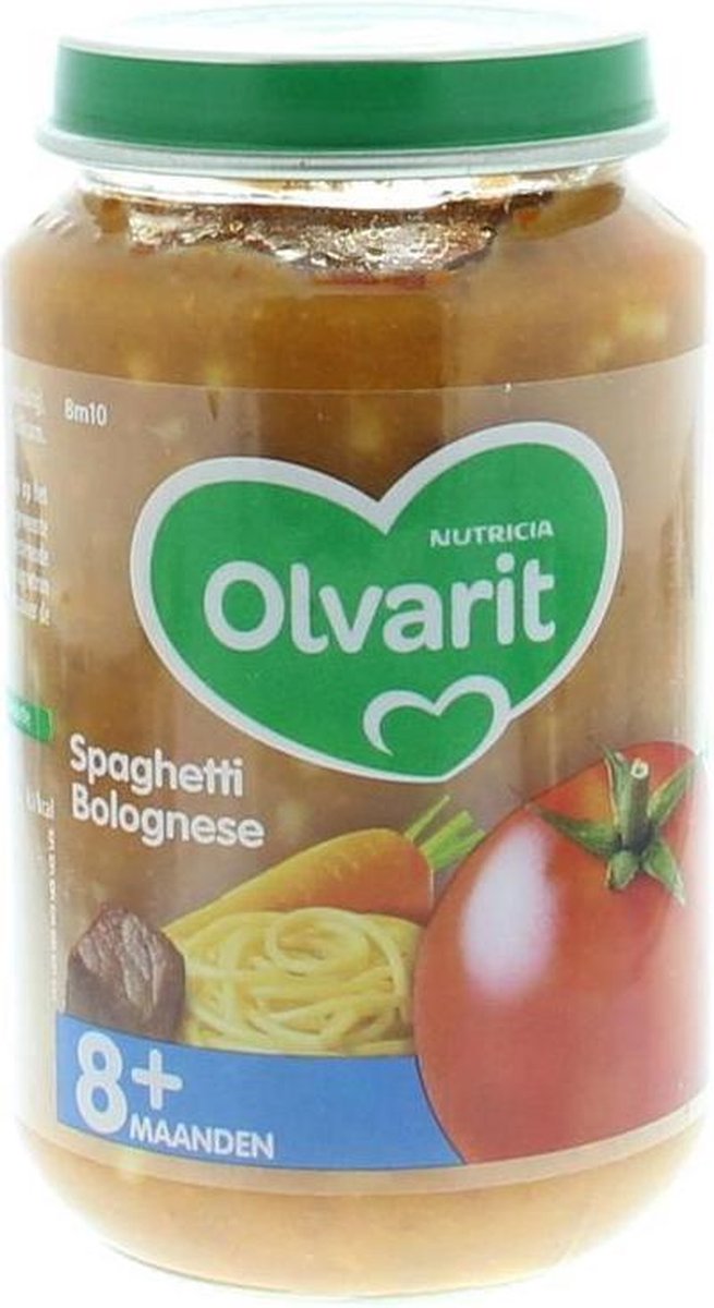 Olvarit 8m10 Spaghetti Bolognese 200gram